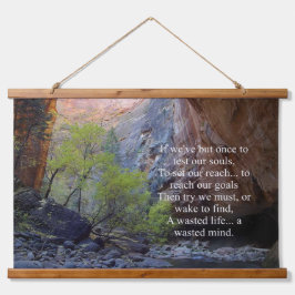 Inspirerend doelstellingen hangend wandkleed