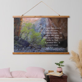 Inspirerend doelstellingen hangend wandkleed