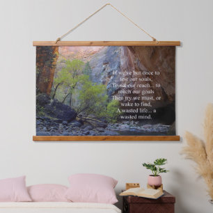 Inspirerend doelstellingen hangend wandkleed