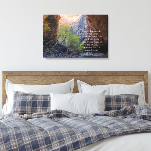 Inspirerend Doelstellingen instellen Canvas Afdruk (Insitu (Slaapkamer))