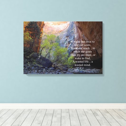 Inspirerend Doelstellingen instellen Canvas Afdruk (Insitu (Houten vloer))