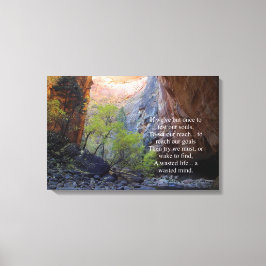 Inspirerend Doelstellingen instellen Canvas Afdruk