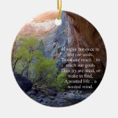 Inspirerend Doelstellingen instellen Keramisch Ornament (Voorkant)