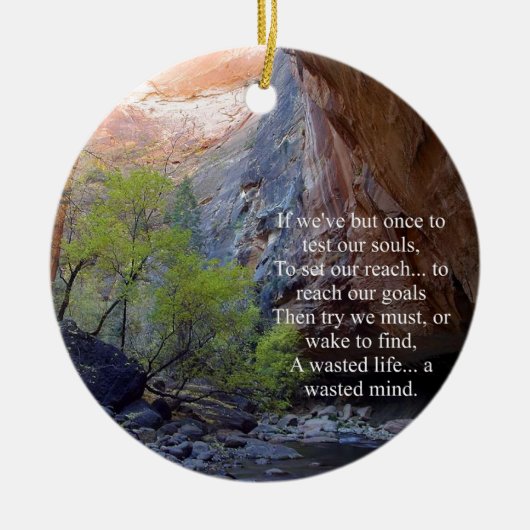 Inspirerend Doelstellingen instellen Keramisch Ornament (Voorkant)