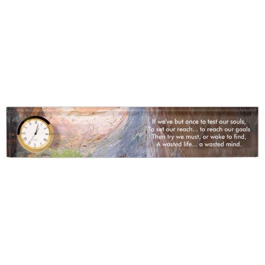 Inspirerend Doelstellingen instellen Naambordje (Voorkant)