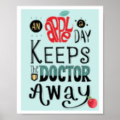 Inspirerend dokters citeren motivatie gezondheid poster (Voorkant)