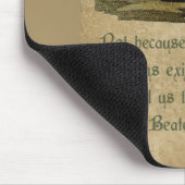 Inspirerend dragon Quote Antiek Parchment Muismat (Hoek)