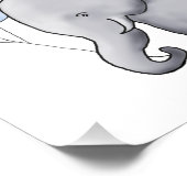 Inspirerend DREAM BIG Cute Elephant Nursery Foto Afdruk (Hoek)