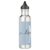Inspirerend Dream Big Monogram Dusty Blue Waterfles (Links)