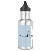 Inspirerend Dream Big Monogram Dusty Blue Waterfles (Links)