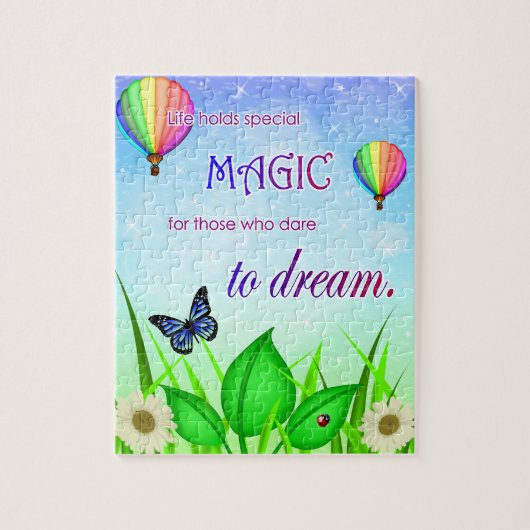 Inspirerend Dream Quote Puzzel met geschenkdoos (Verticaal)