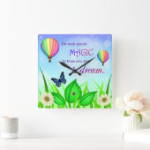 Inspirerend Dream Quote Wall Clock Vierkante Klok (Huis)