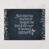 Inspirerend driepijlervlinder Citaat Briefkaart (Voorkant)