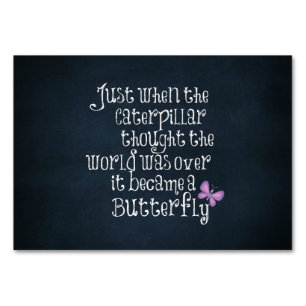 Inspirerend driepijlervlinder Citaat Kaart