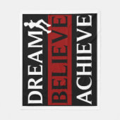 Inspirerend dromen geloven bereiken Runner Fleece Deken (Voorkant)