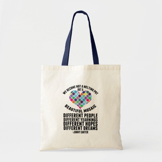 Inspirerend dromers citaat van Jimmy Carter Tote Bag (Voorkant)