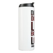 Inspirerend droom Diep leef gedurfd ... Thermosbeker (Gedraaid links)