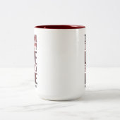 Inspirerend droom Diep leef gedurfd ... Tweekleurige Koffiemok (Center)