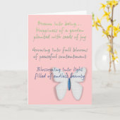 Inspirerend droom gedicht kaart (Gele Bloem)