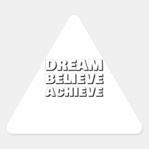 Inspirerend droom gelooft Motivatie te bereiken Sticker