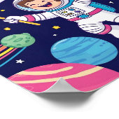 Inspirerend "Droom Groot" voor Kinderen Poster (Hoek)