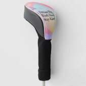 Inspirerend droom groot. Werk hard. Blijf vriendel Golfheadcover (Schuin)