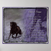 Inspirerend droomveld poster (Voorkant)