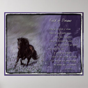 Inspirerend droomveld poster