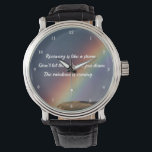Inspirerend drugsverslaving Sober Recovery Quote Horloge<br><div class="desc">Herstel is als een storm. Laat de regen je niet neerhalen. De regenboog komt eraan. Een motivatie drugsverslaafdenrecuperatie citeert een cadeau voor nuchterheid met een mooi inspirerend regenboogafbeelding. Grote polshorloge voor een rehab-inrichting of een soberhuisarbeider of ingezetene.</div>