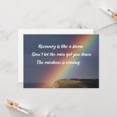 Inspirerend drugsverslavingsbeleid Regenboog Kaart (Voorkant / Achterkant in situ)