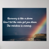 Inspirerend drugsverslavingsbeleid Regenboog Poster (Voorkant)