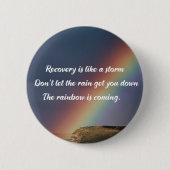 Inspirerend drugsverslavingsbeleid Regenboog Ronde Button 5,7 Cm (Voorkant)