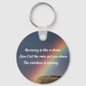 Inspirerend drugsverslavingsbeleid Regenboog Sleutelhanger (Achterkant)