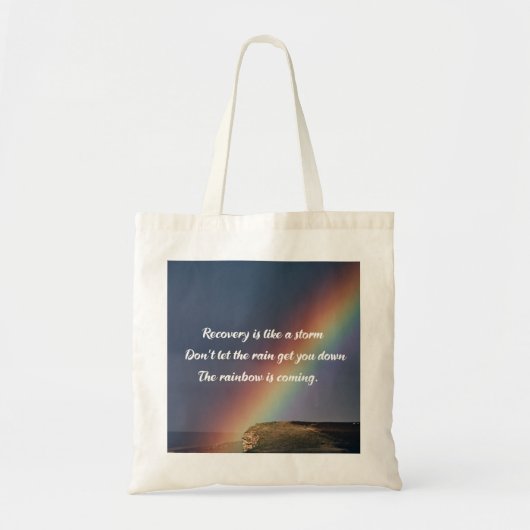Inspirerend drugsverslavingsbeleid Regenboog Tote Bag (Voorkant)