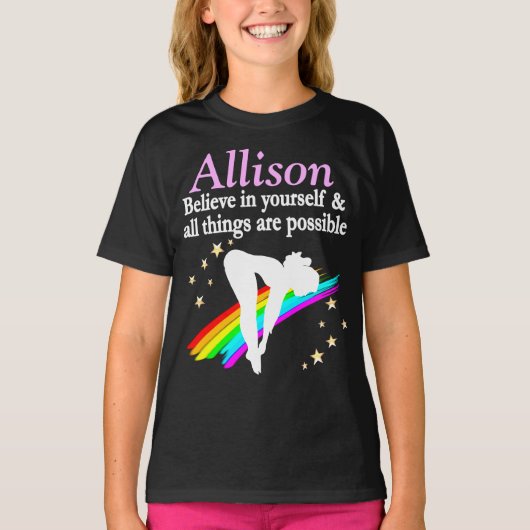 INSPIREREND DUIKMEISJE GEPERSONALISEERD T-SHIRT (Voorkant)