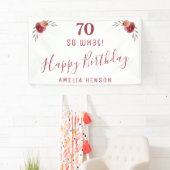 Inspirerend dus wat een 70e verjaardagsfeest Bloem Spandoek (Insitu)