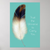 Inspirerend Eagle Feather Native American Quote Poster (Voorkant)