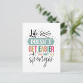 Inspirerend Easy Life Word Art Briefkaart (Staand voorkant)
