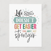 Inspirerend Easy Life Word Art Briefkaart (Voorkant)