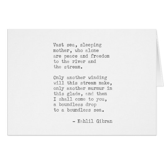 Inspirerend Echte schrijfmachine Citaat - Kahlil G (Voorkant Horizontaal)