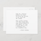 Inspirerend Echte schrijfmachine Citaat - Kahlil G Briefkaart (Voorkant / Achterkant)