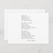 Inspirerend Echte schrijfmachine Citaat - Kahlil G Briefkaart (Voorkant / Achterkant)