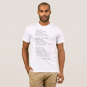 Inspirerend Echte schrijfmachine Citaat - Kahlil G T-shirt (Voorkant volledig)