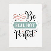 Inspirerend echte volmaakte woordkunst briefkaart (Voorkant)