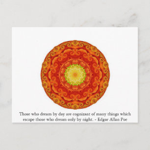 Inspirerend Edgar Allan Poe Citaat over dromen Briefkaart