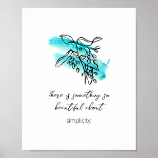 Inspirerend Eenvoudig 'artistiek ontwerp' 8x10 Pos Poster