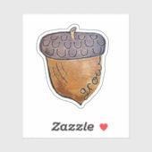 Inspirerend eikel, groeien sticker (Vel)