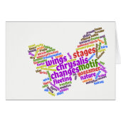 Inspirerend Elegant Butterfly Label Cloud (Voorkant Horizontaal)