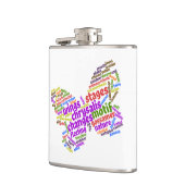 Inspirerend Elegant Butterfly Label Cloud Heupfles (Links)