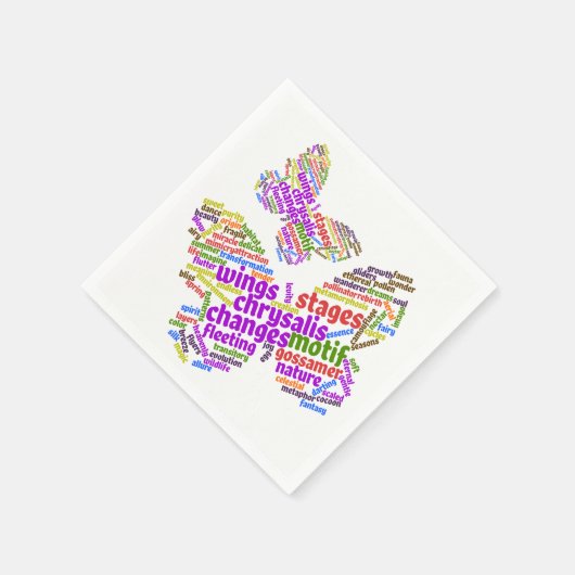 Inspirerend Elegant Butterfly Label Cloud Servetten (Hoek)